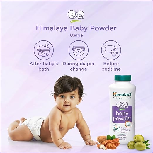 Himalaya Baby Powder, Natural Ingredients, 400g