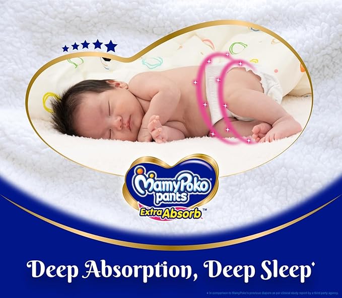 MamyPoko Pants Extra Absorb Baby Diapers, (L Size) 9-14 kg, 48 Count