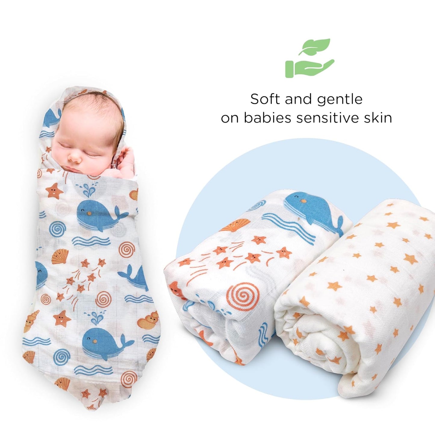 Swaddle Wrap Super Ultra Soft Cotton for New Born Babies