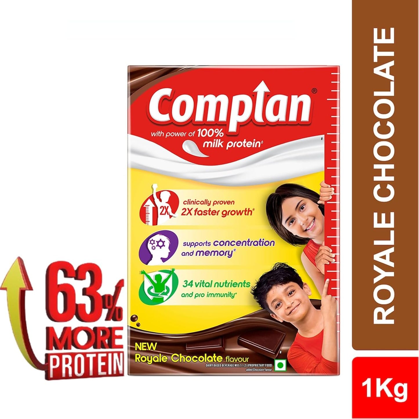 Complan Nutrition Drink Powder for Children - Royale Chocolate - 1 kg