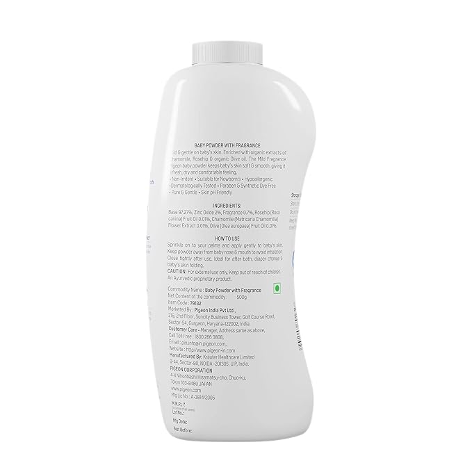Pigeon Baby Powder, Paraben-Free, Almond & Olive Extract, 500g