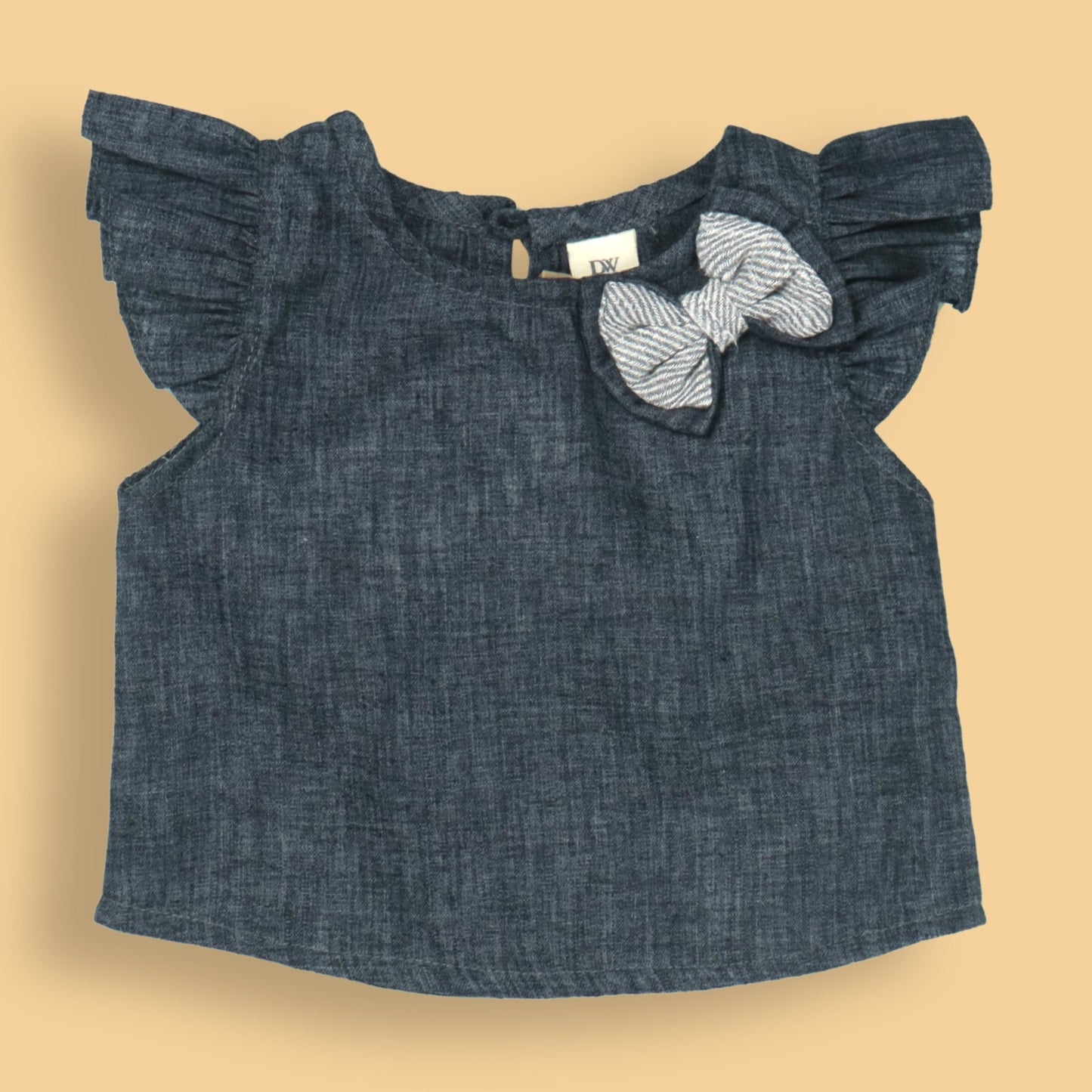 DW's Pretty Navy Blue Pleated Cap Sleeve -Length Skirt Set – Party & Fashion Wear
