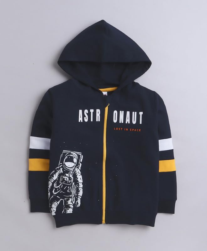 Laid-Back Navy Blue Looks. All-Day Comfort In Cozy Sweatshirt With Hoodie