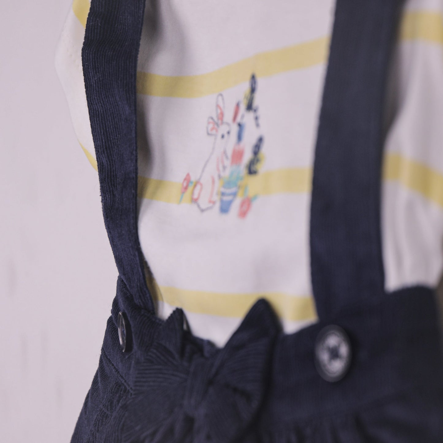 Toffyhouse Bunny Embroidered Cotton & Jumpsuit for Girls – Summer Half Sleeve Bodysuit