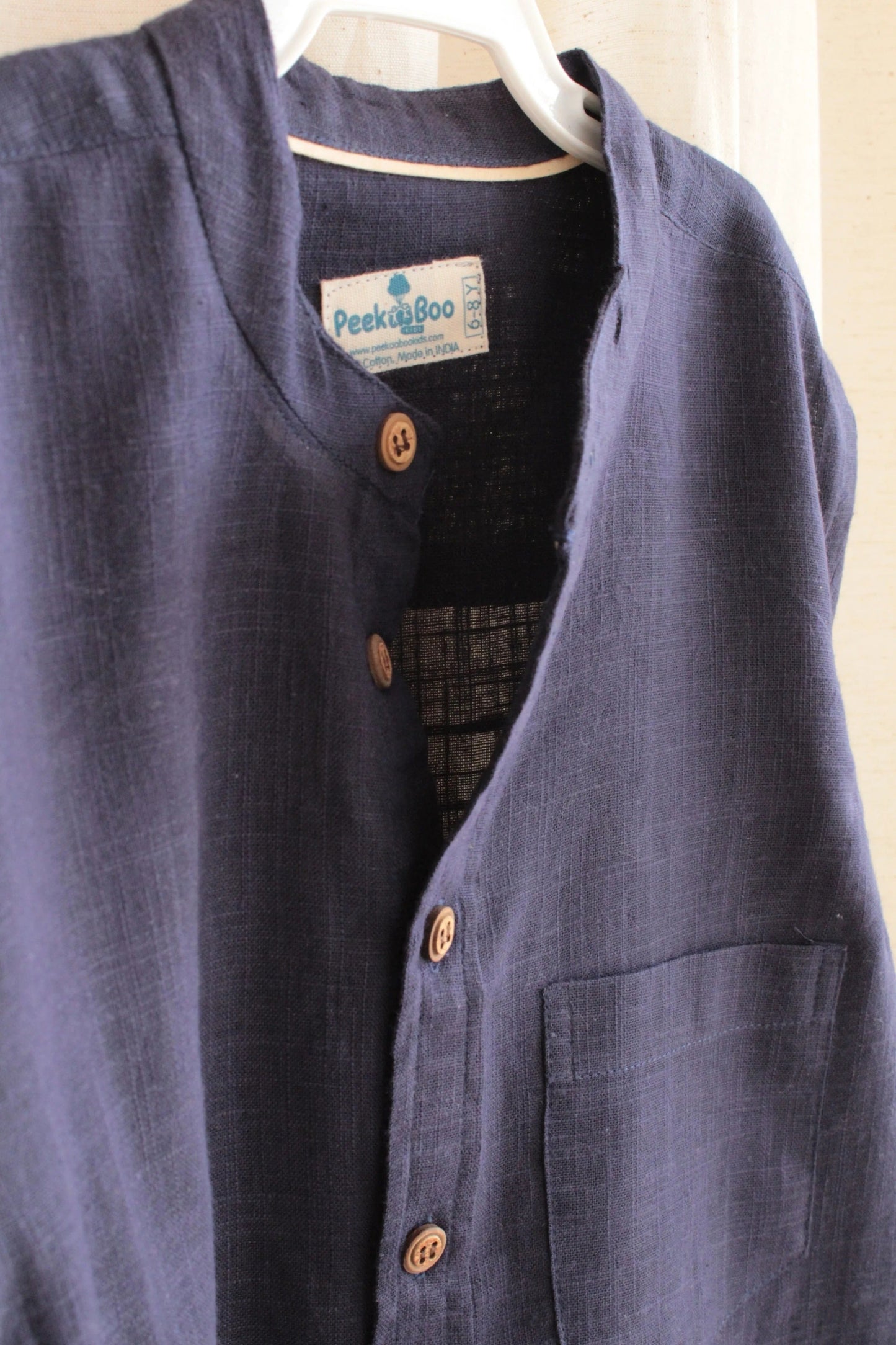 Peekaboo Smart Fit – Boys’ Cotton Shirt & Jogger Co-ord