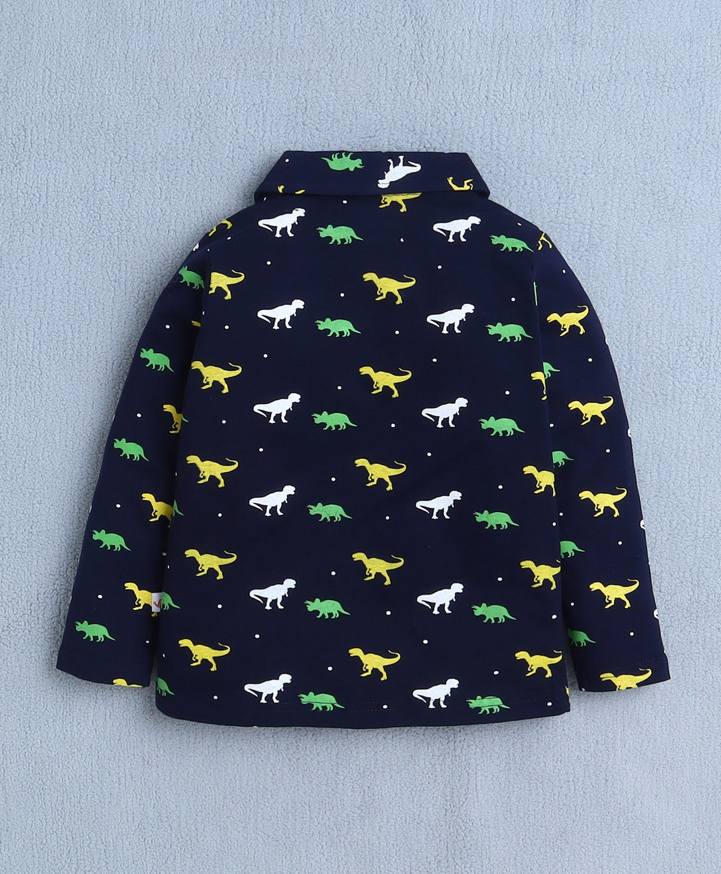 Bumzee Unisex Cotton Blend All Over Print Night Suit – Navy Blue