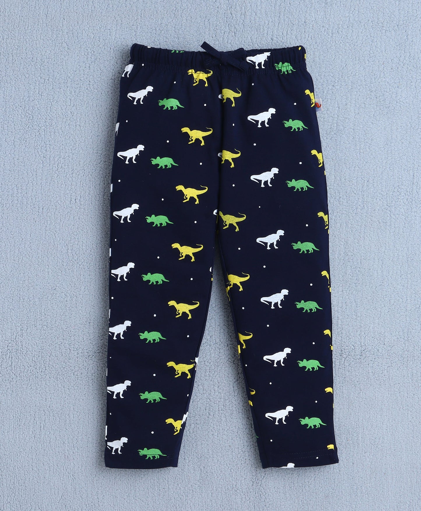 Bumzee Unisex Cotton Blend All Over Print Night Suit – Navy Blue