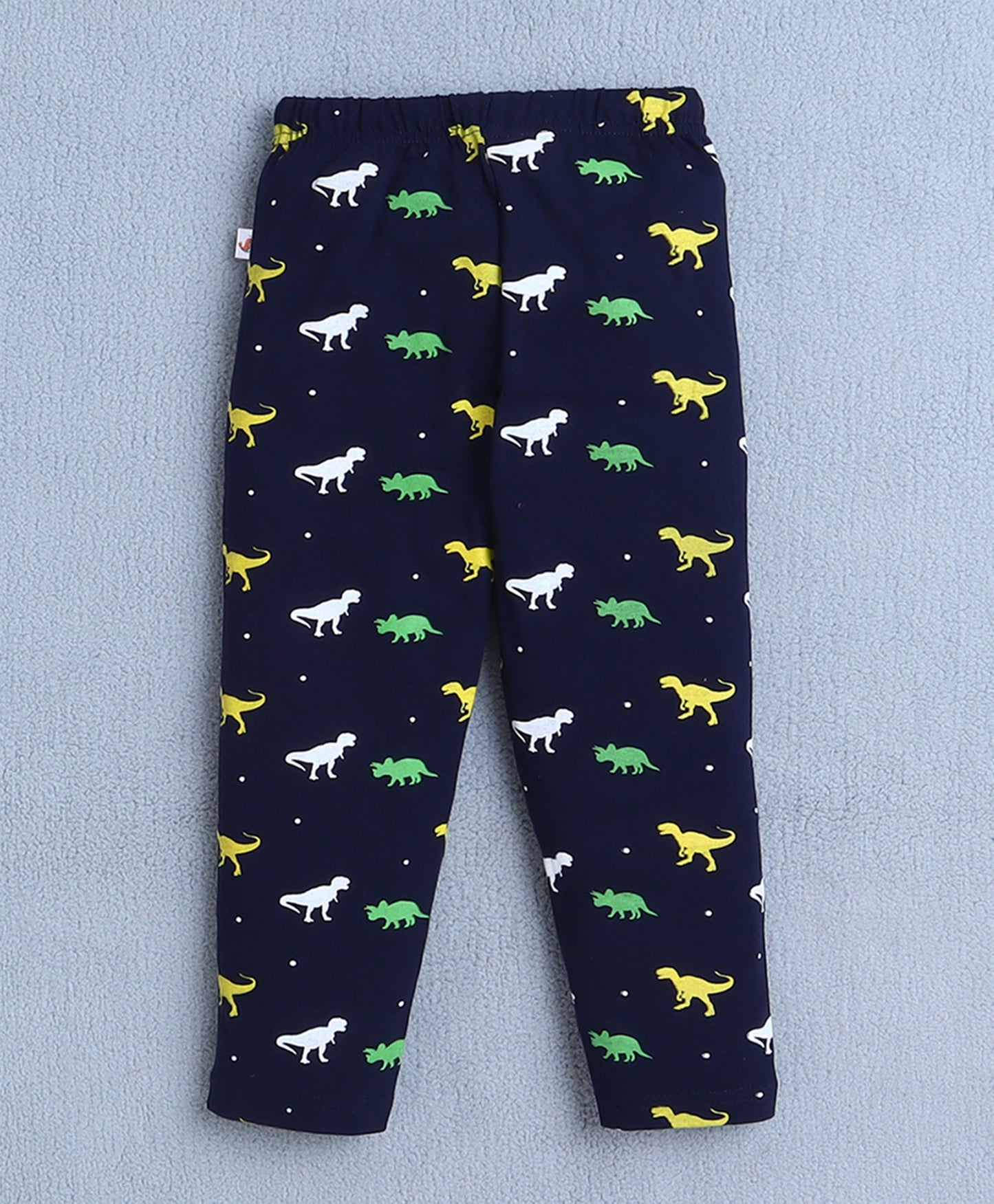 Bumzee Unisex Cotton Blend All Over Print Night Suit – Navy Blue