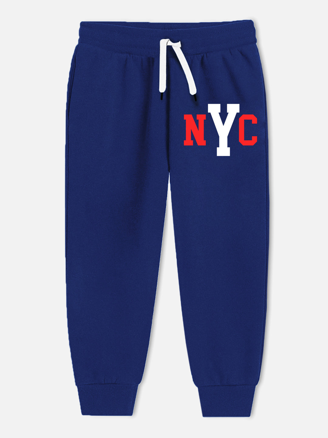 Trampoline Boy's Navy Blue Hooded 'NEW YORK' T-Shirt & Track Pant Set