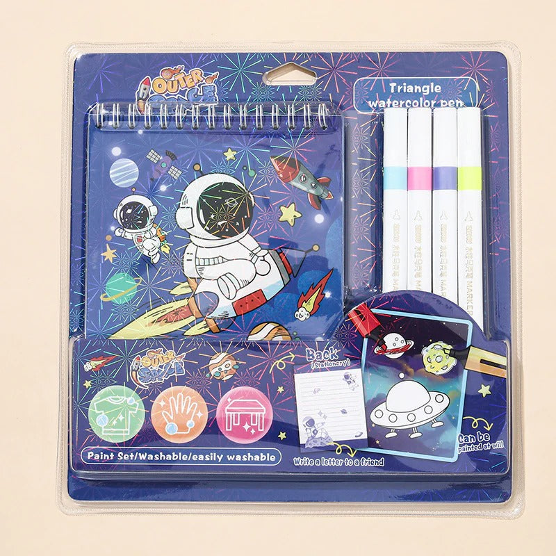 Unisex Water Paint Book – Educational Art & Craft Set