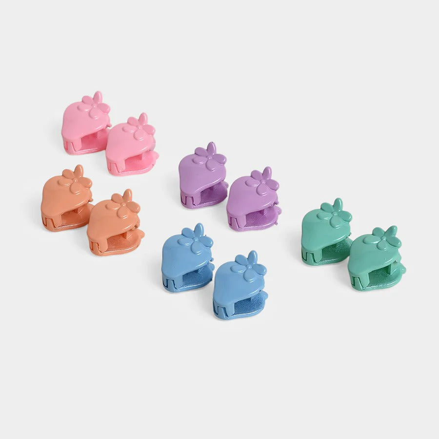 Miarcus Multi-Color Daily Wear Hair Clips – 5 Stylish Clips for Girls