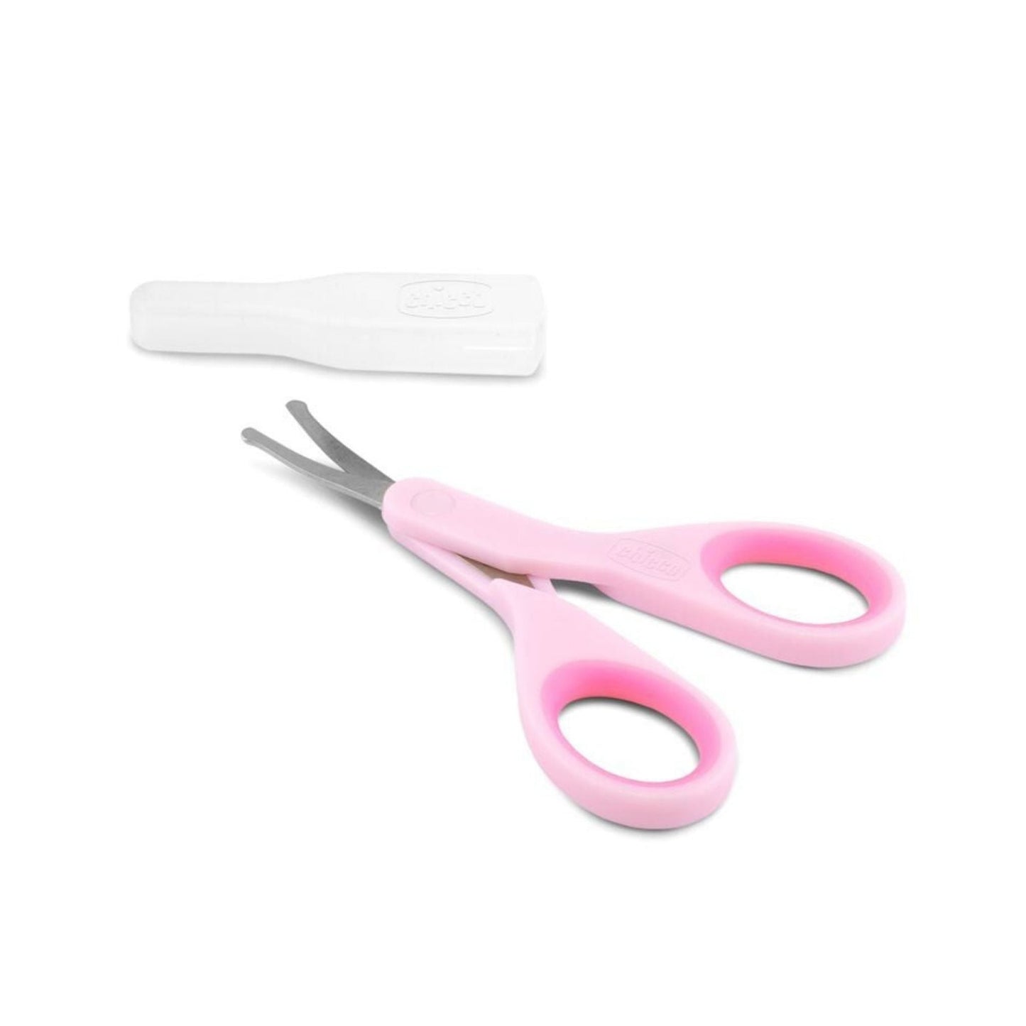 Chicco Baby Nail Scissors – Rounded Blade Tips for Safety, Easy-Grip Handle, Grooming Tool for Newborns 0m+ (Pink)