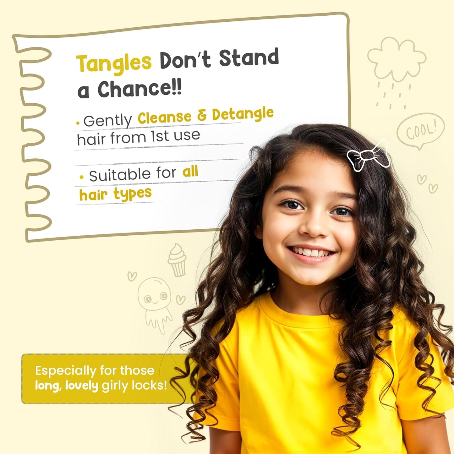 Mother Sparsh 2 In 1 Hydrating Shampoo + Conditioner -Tear Free Shampoo & Conditioner With Natural Oatmeal & Vitamin B5 for Kids & Babies-300ml