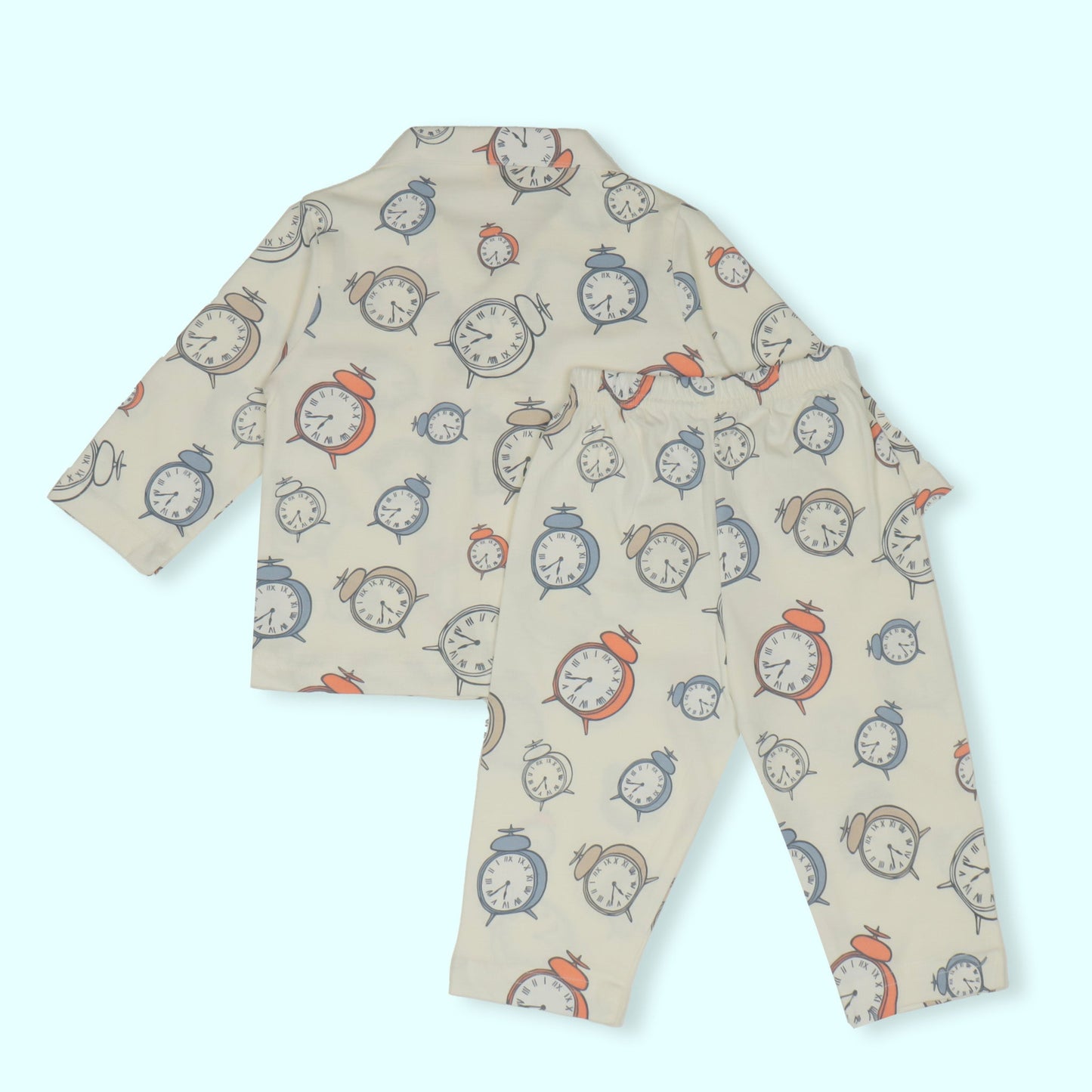 Zero Chill-Time Sky Blue Pajama Set Cozy Up with Plane & Chopper Fun!