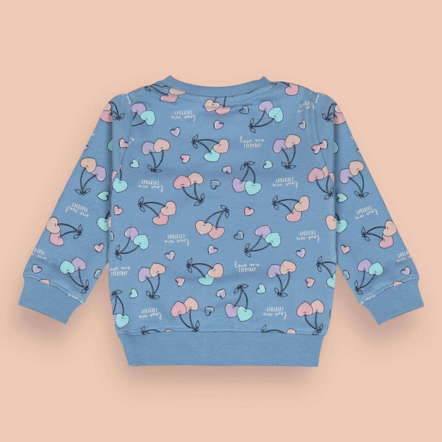 Adorable Cucumber Co-Ord Set with Heart Cherry Print