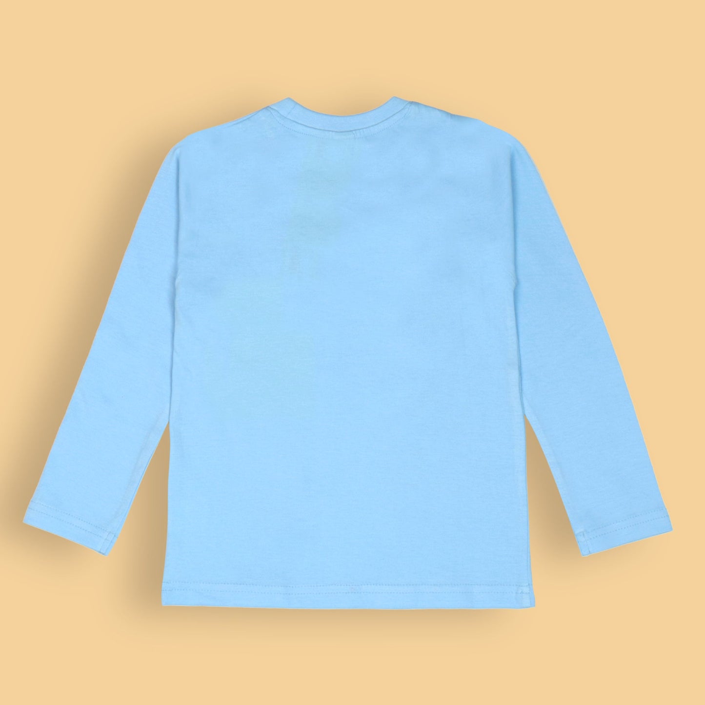 Light Blue ‘Break the Rules’ Tee – OlioKids Boys’ Full Sleeves, Happy Times Forever Quote, Extra Soft Cotton Style