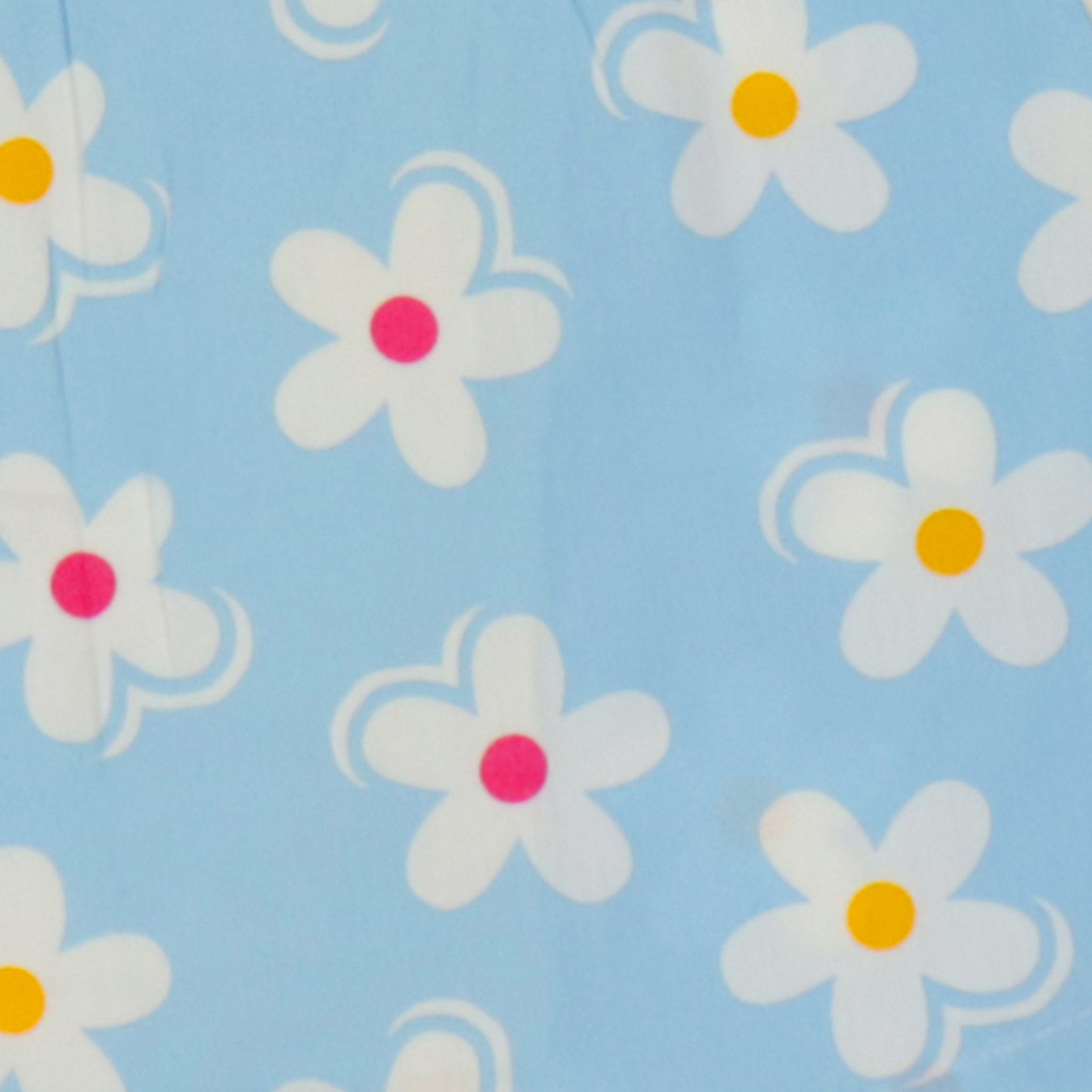 Pretty Sky Blue Floral Frock For Girls – Dew Drop Sleeveless Cool+ Sinker Set With Flared Design & Panty