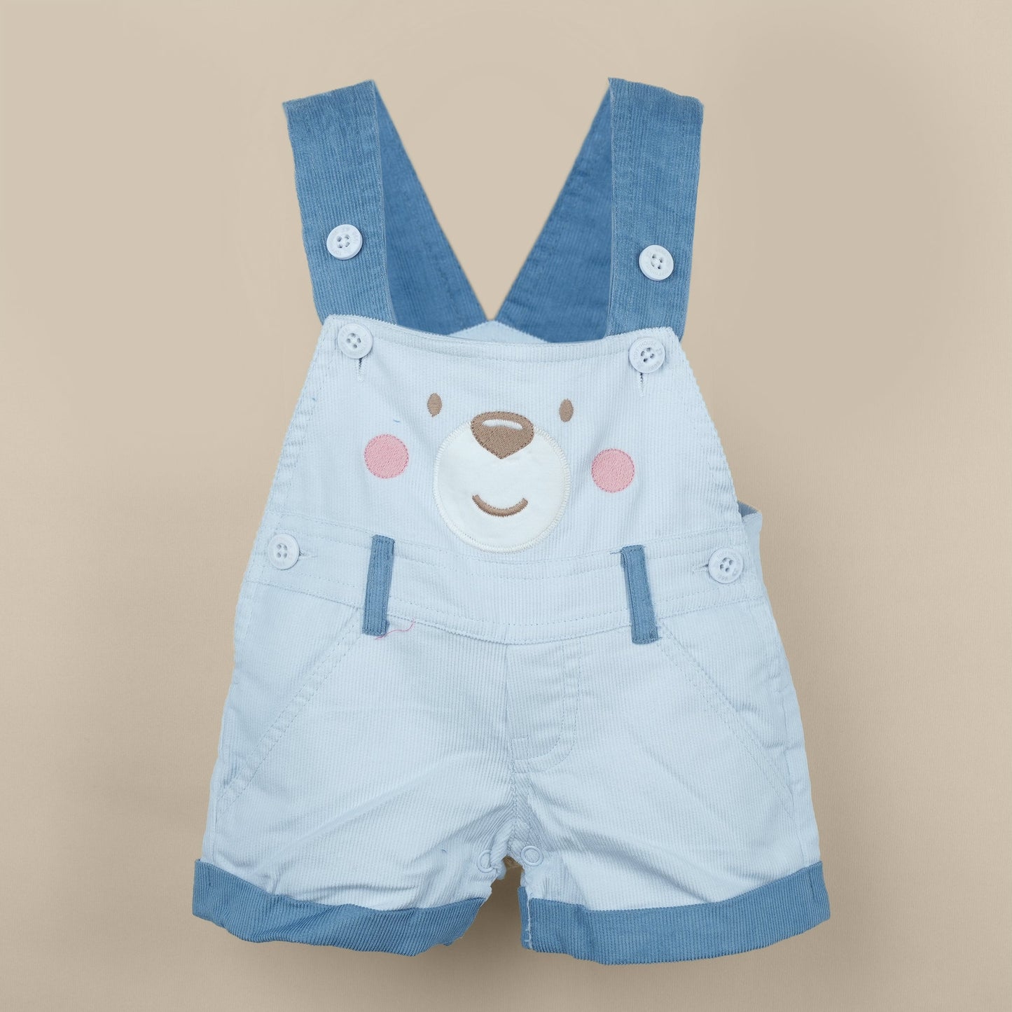 Playful Days – Unisex Sky Blue Outdoor Dungaree Combo
