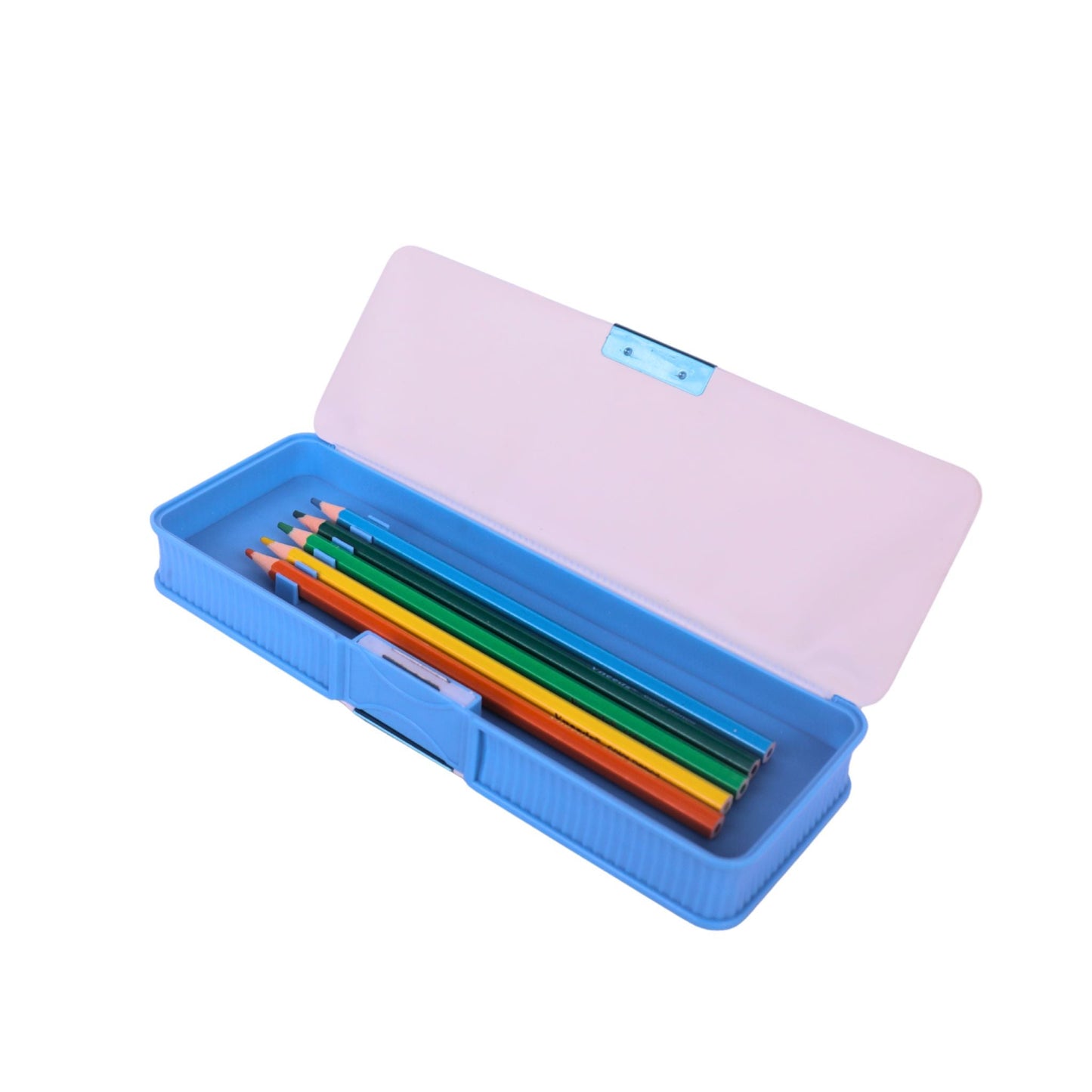 Unisex Light Sky-blue Geometry Box -Stationery Kit