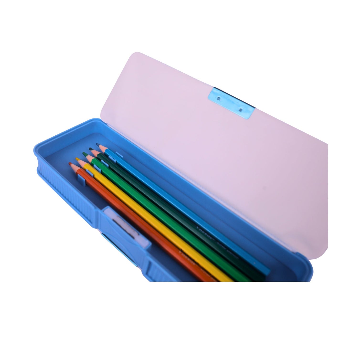 Unisex Light Sky-blue Geometry Box -Stationery Kit