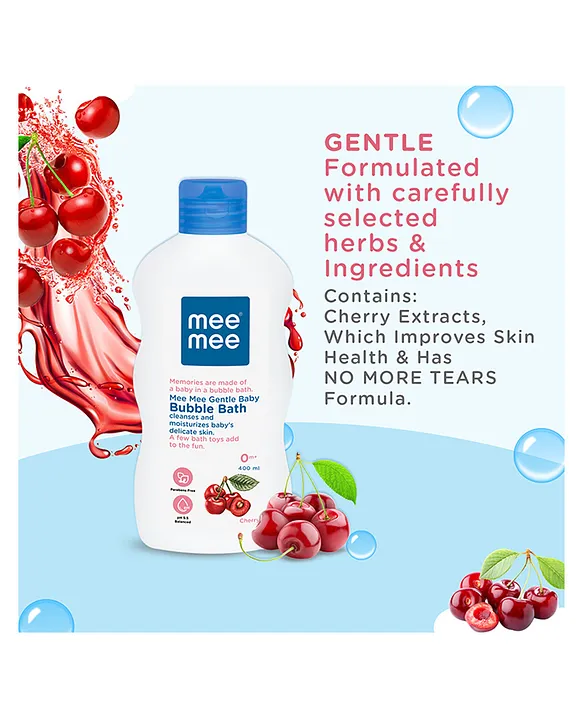 Mee Mee Gentle Baby Bubble Bath Cherry - 400 ml
