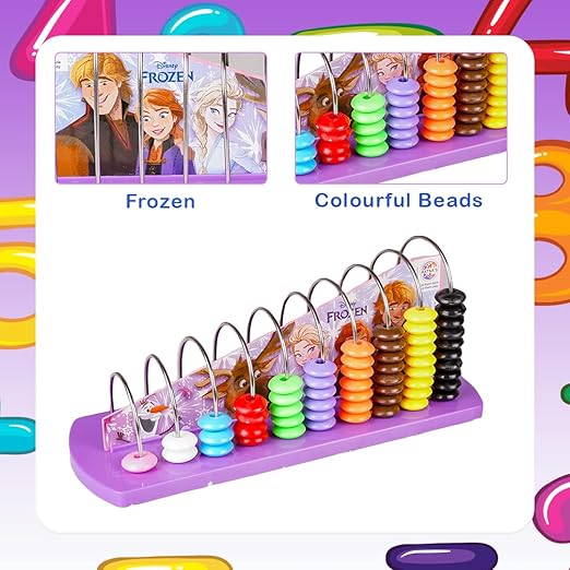 Ratna's Frozen Learning Abacus for Counting Addition Subtraction Math's Learning Early Educational Kit Toy for Kids 3 Years