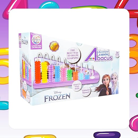 Ratna's Frozen Learning Abacus for Counting Addition Subtraction Math's Learning Early Educational Kit Toy for Kids 3 Years