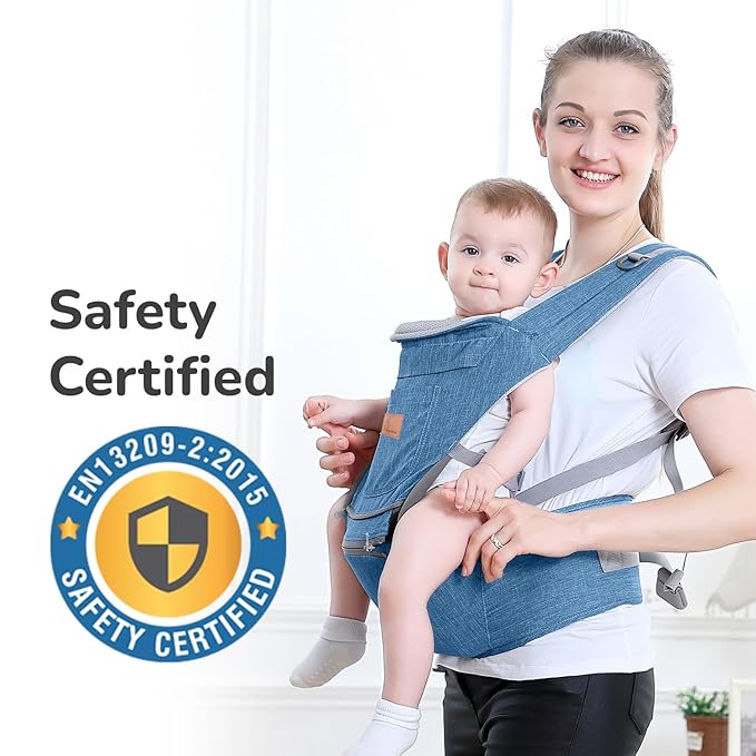 Safety Certified R for Rabbit Upsy Daisy Ergo Baby Carrier – 8-in-1 Ergonomic Design with Breathable Fabric & Adjustable Lumbar Support