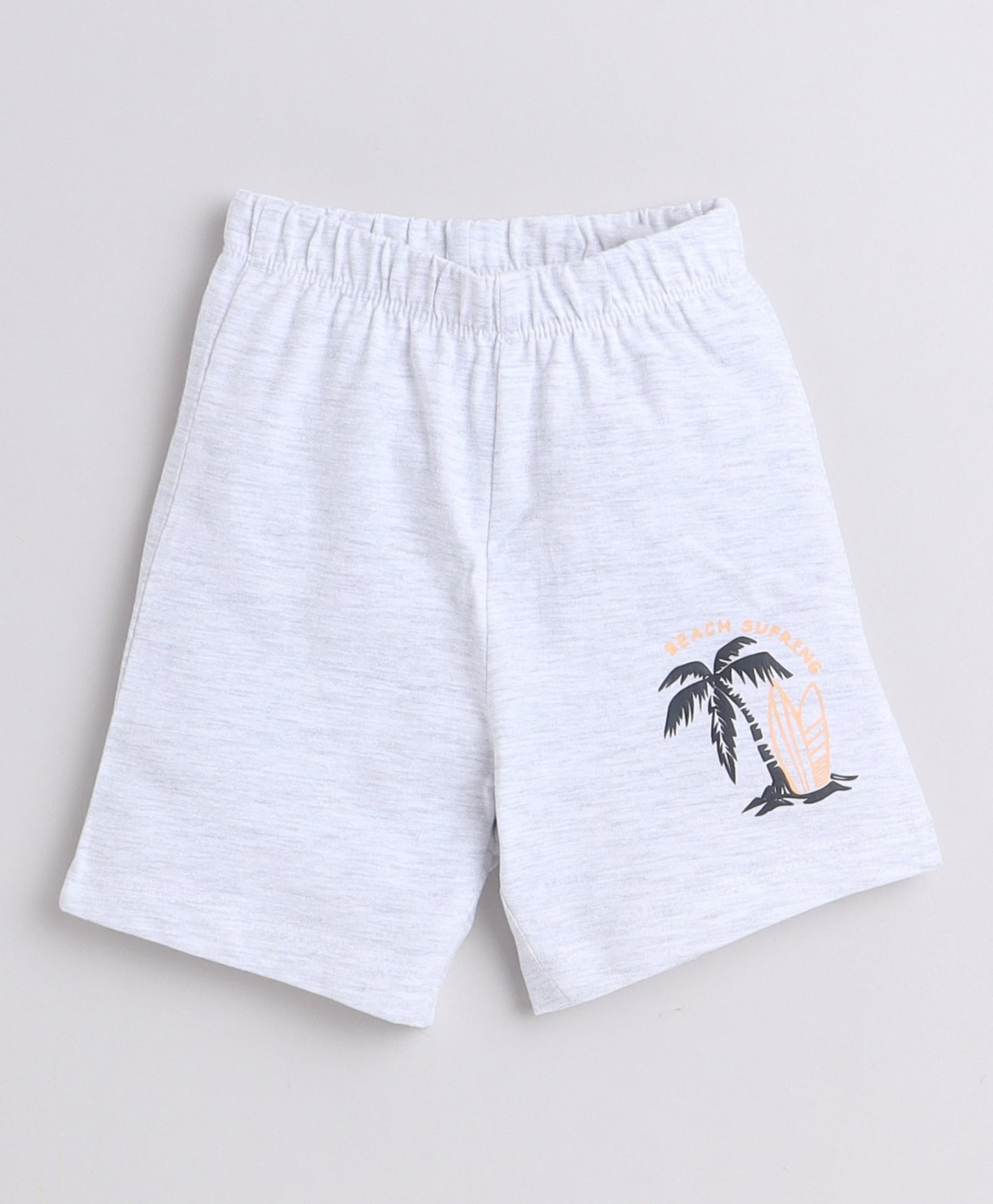 Beach Days – Bumzee Boys’ Orange T-Shirt & Shorts Cotton Set