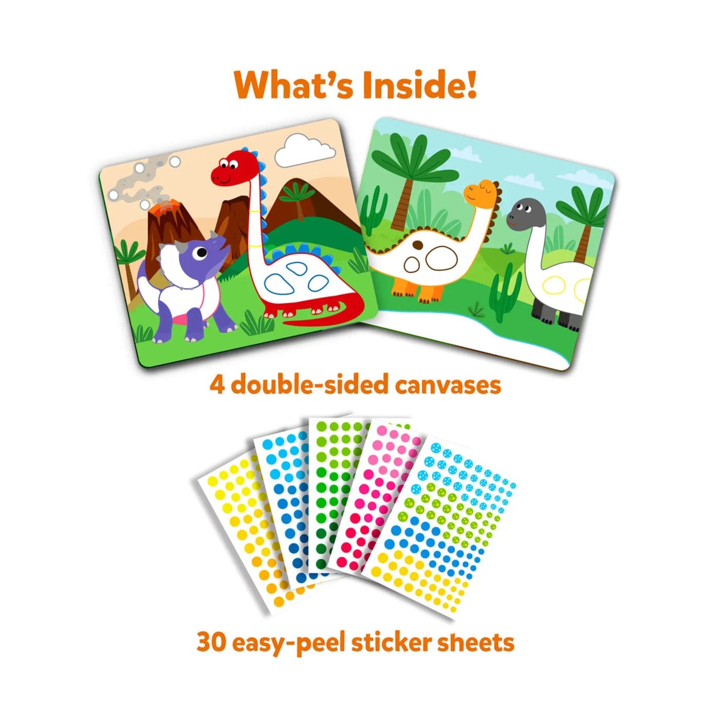Skillmatics Dot It Sticker Art – Dinosaurs Theme, 500+ Stickers, Mess-Free DIY Craft Kit for Kids Ages 3–7
