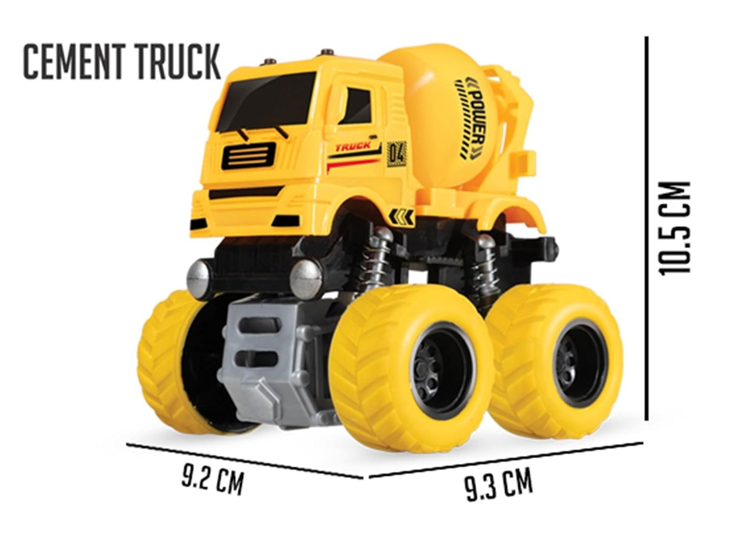 ITOYS Orange Friction Powered Truck – Durable Push & Go Toy Vehicle
