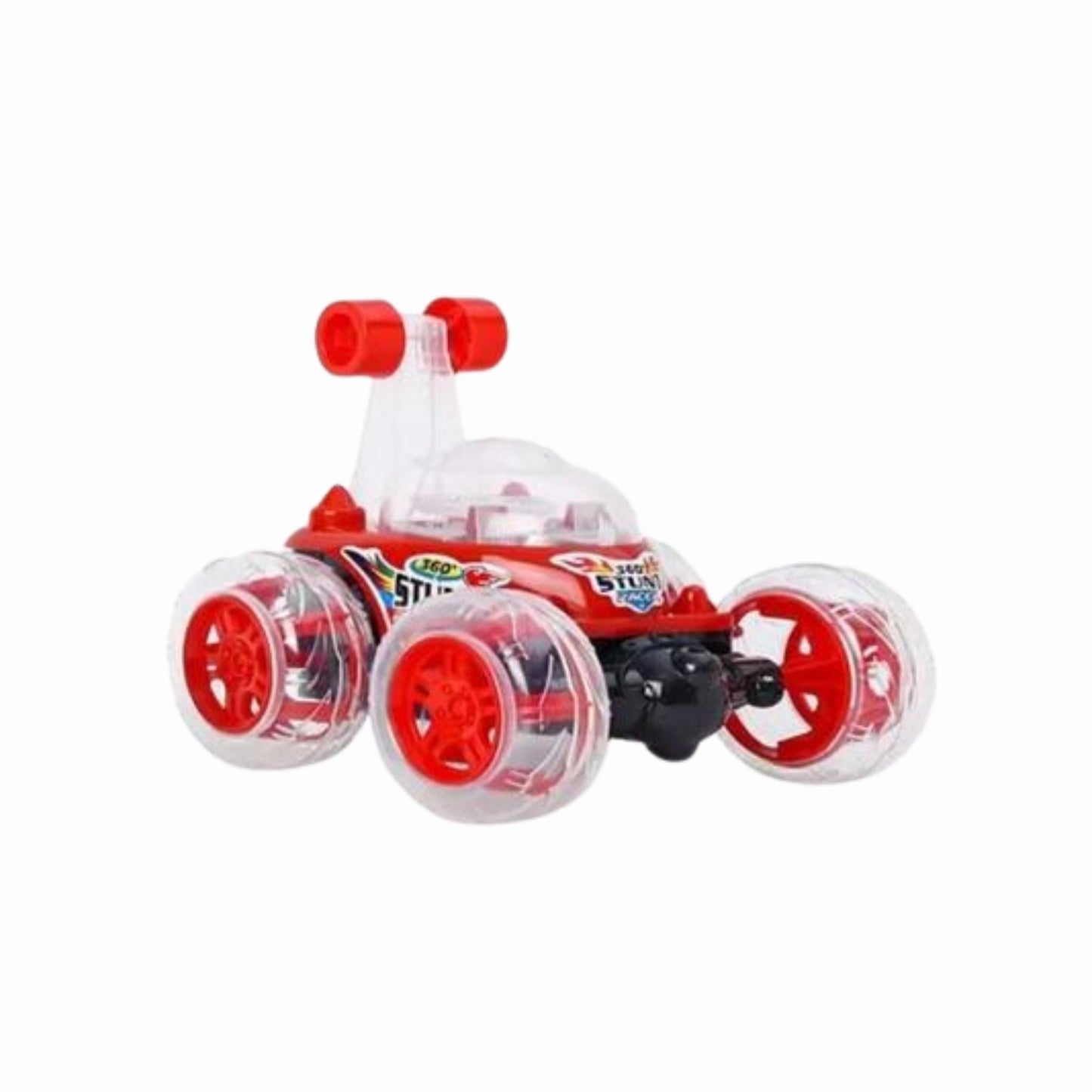 Rechargeable Remote and Phone-Controlled Acrobatic 360-Degree Twisting Stunt Car for Kids (Ages 4 to 12) with Spray, Music, Lights, and Smoke Effects