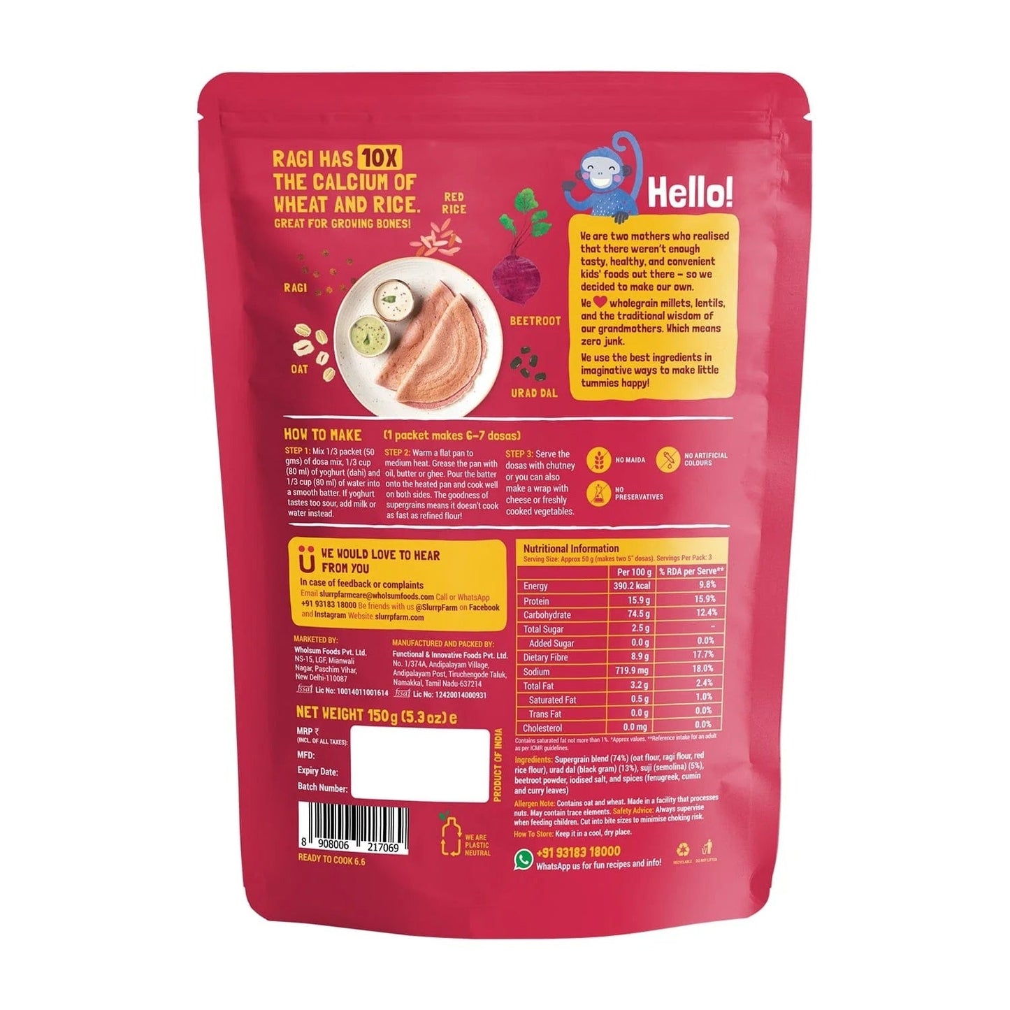 Slurrp Farm Super Combo- Millet Dosa (Pack of 2)