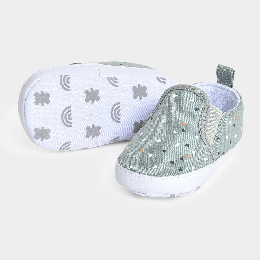 Bloom Sage Woven Booties for Baby Boys (6–12 Months) – Soft, Stylish, and Comfortable Infant Shoes