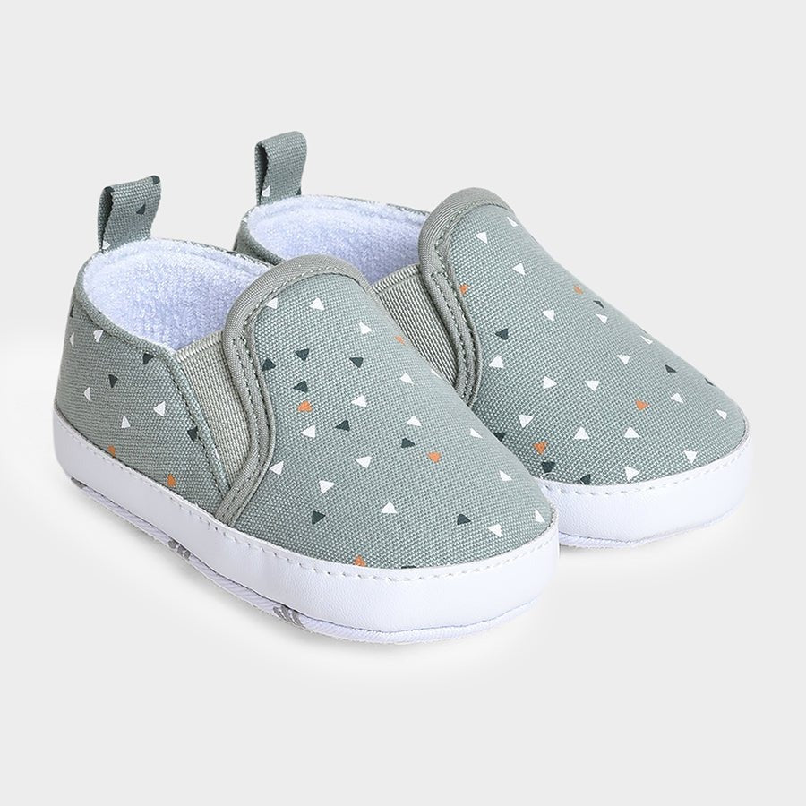 Bloom Sage Woven Booties for Baby Boys (0–3 Months) – Soft, Stylish, and Comfortable Infant Shoes