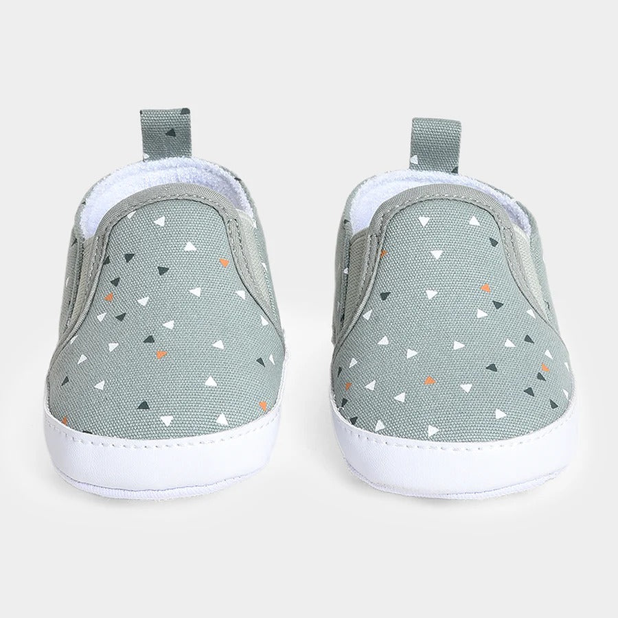 Bloom Sage Woven Booties for Baby Boys (0–3 Months) – Soft, Stylish, and Comfortable Infant Shoes