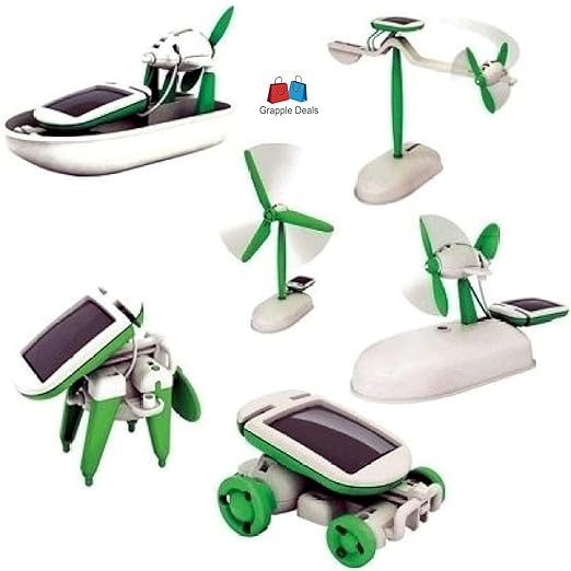 6-in-1 Educational Hybrid Solar E Kit Series 1 – Fun STEM Building Set – Ages 8+