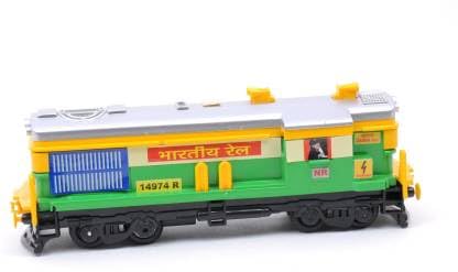 Centy Locomotive Train Engine- Green Yellow- Looks Like Real Train Engine- Pull Back Action- 8 Wheel Train Toy for Toddler