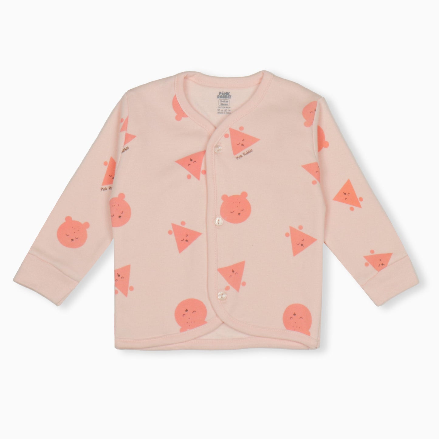 Peachy Cozy All-Print PJ Set by Pink Rabbit Snuggle Ready!