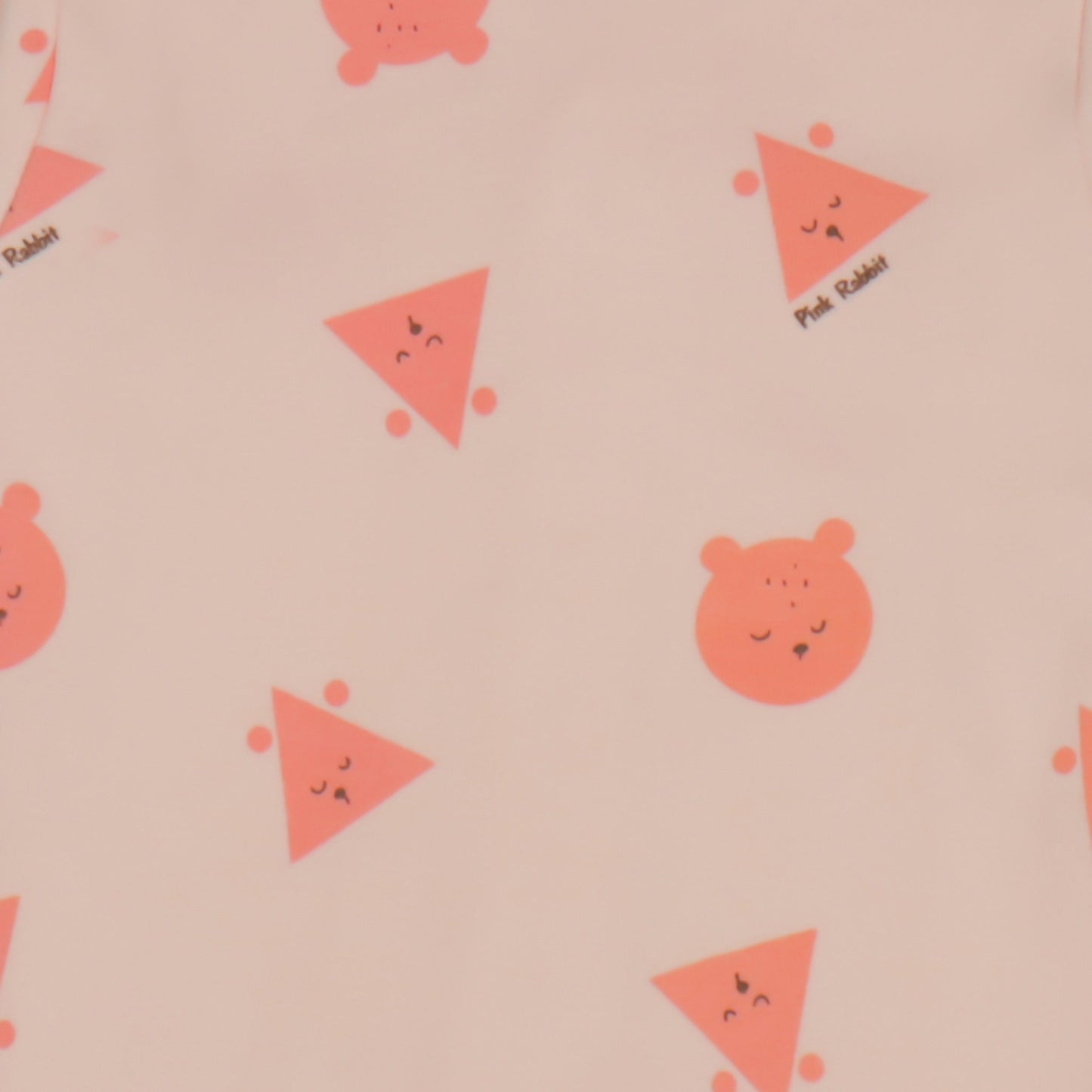 Peachy Cozy All-Print PJ Set by Pink Rabbit Snuggle Ready!