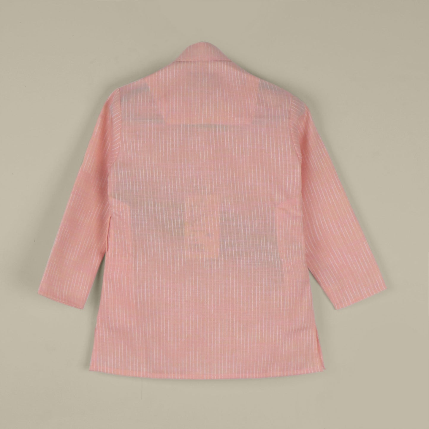 Peach Perfection – Embroidered Kurta Pyjama for Boys