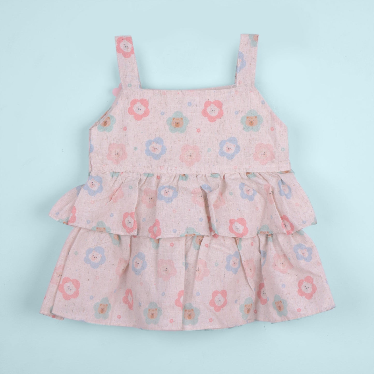 Twinkle in Peach – Girls’ Summer Print Set