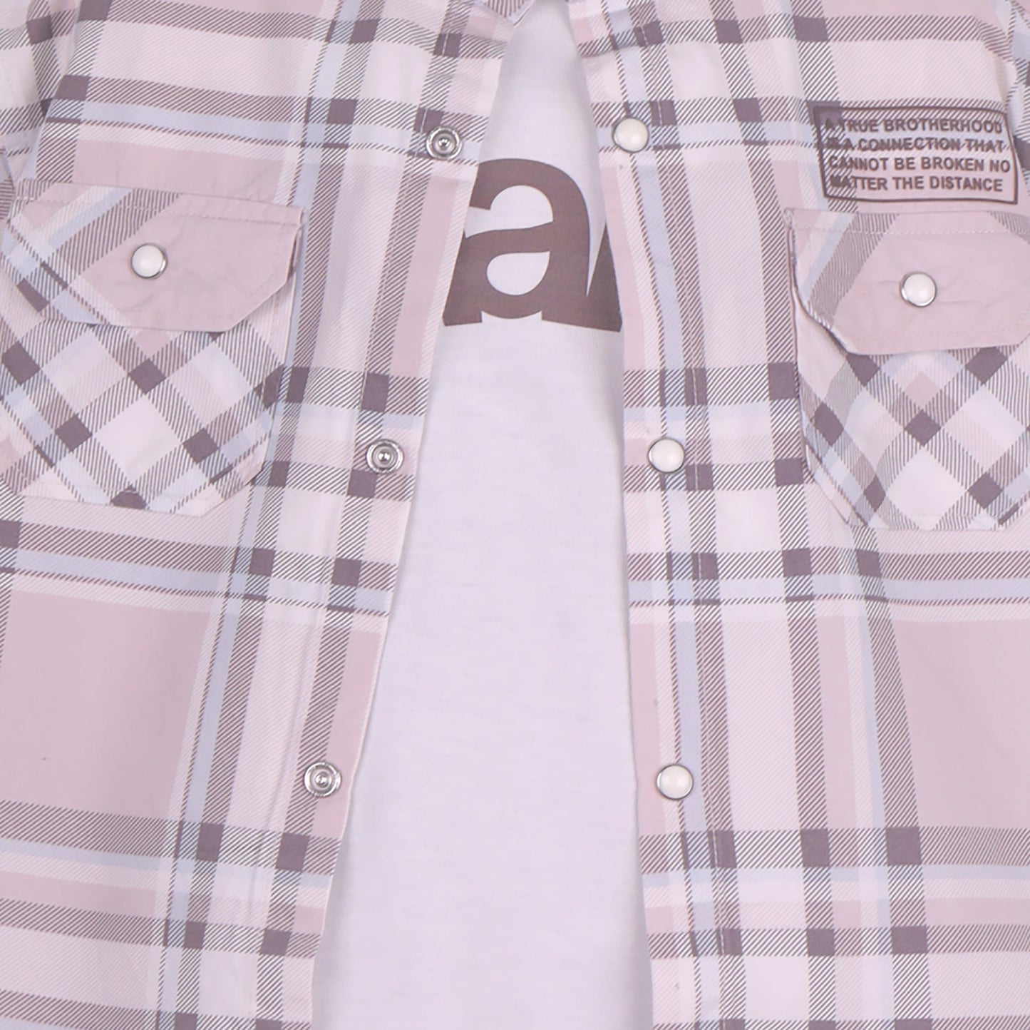 Peachy Trio – Boys’ Partywear T-shirt, Shirt & Shorts Set