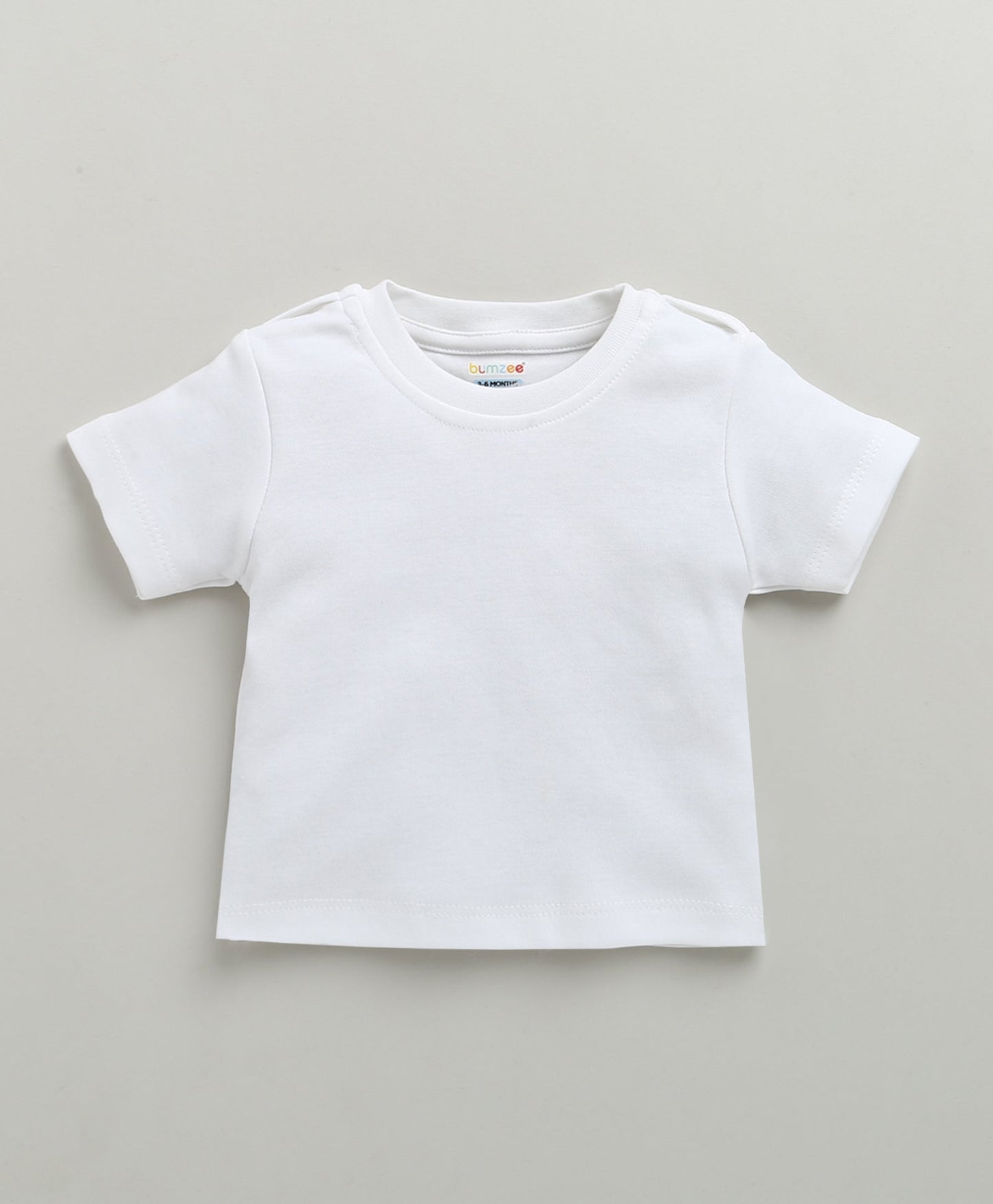 Bumzee Unisex Cotton Dungaree Set – Peach | Half Sleeve Tee & Romper
