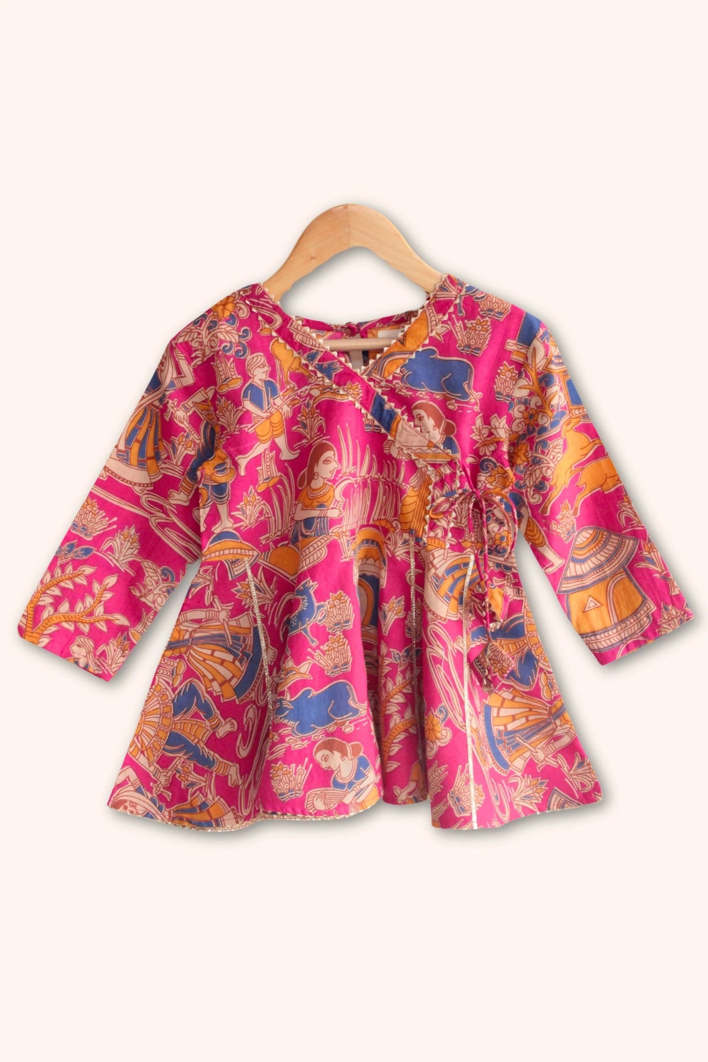 Lace & Grace – Peekaaboo Dark Pink Dhoti Set