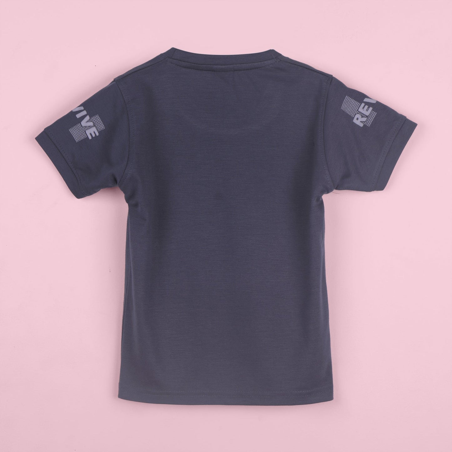Day by Day Boys’ Grey T-Shirt & Shorts Set – Inside Turn Print