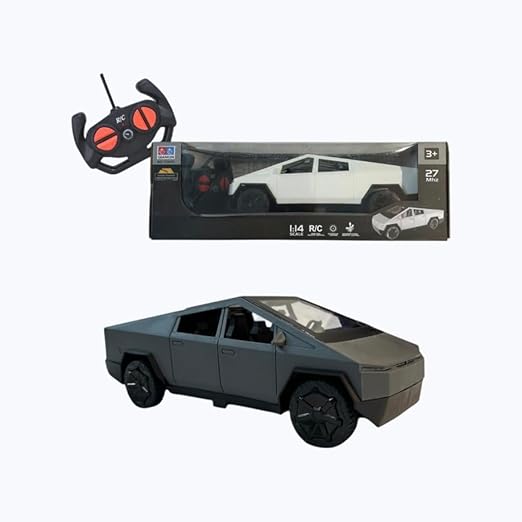 Rush Remote Control Car for Kids Tesla Cybertruck High Speed RC with 2.4GHz Long Battery Life Light Effects Runs On All-Terrain 1:14 Rc CarMulticolor
