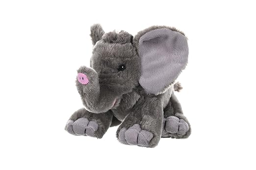 Wild Republic Mini African Baby Elephant – Soft Plush Stuffed Toy for Kids