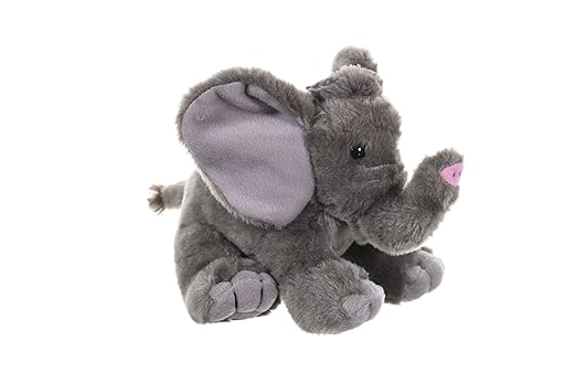 Wild Republic Mini African Baby Elephant – Soft Plush Stuffed Toy for Kids