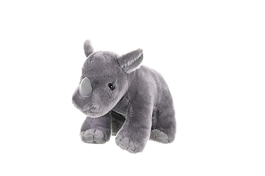 Wild Republic Mini Baby Rhino – Soft Plush Stuffed Animal Toy for Kids